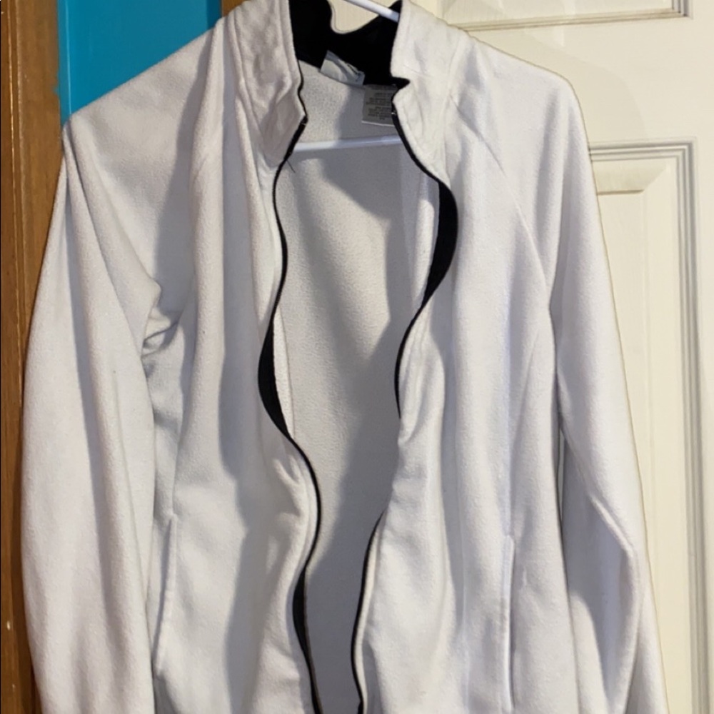 White zip up